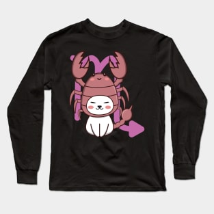 Scorpio Zodiac Cat Long Sleeve T-Shirt